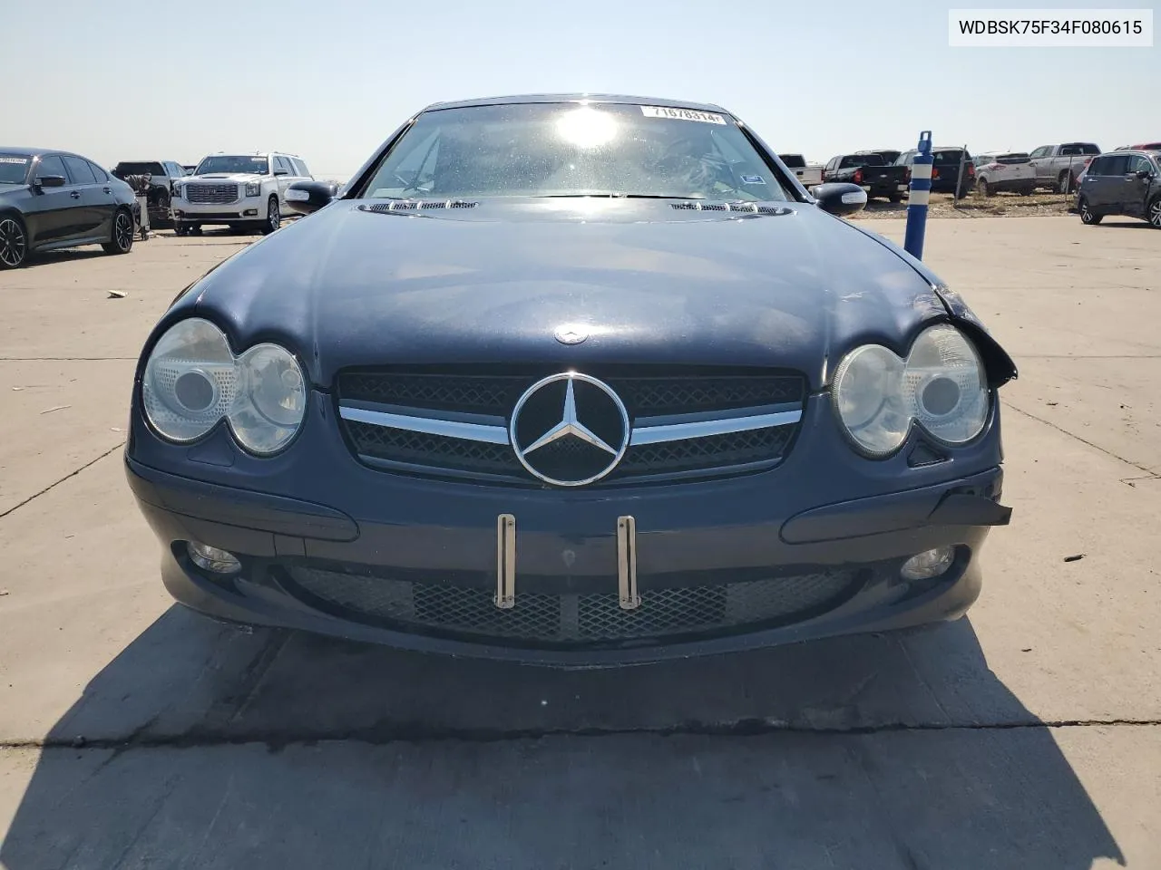 2004 Mercedes-Benz Sl 500 VIN: WDBSK75F34F080615 Lot: 71678314