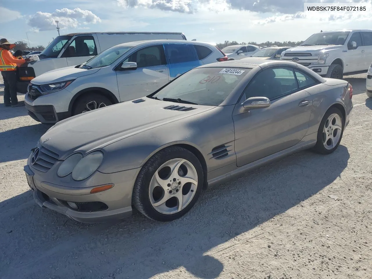 2004 Mercedes-Benz Sl 500 VIN: WDBSK75F84F072185 Lot: 74812244