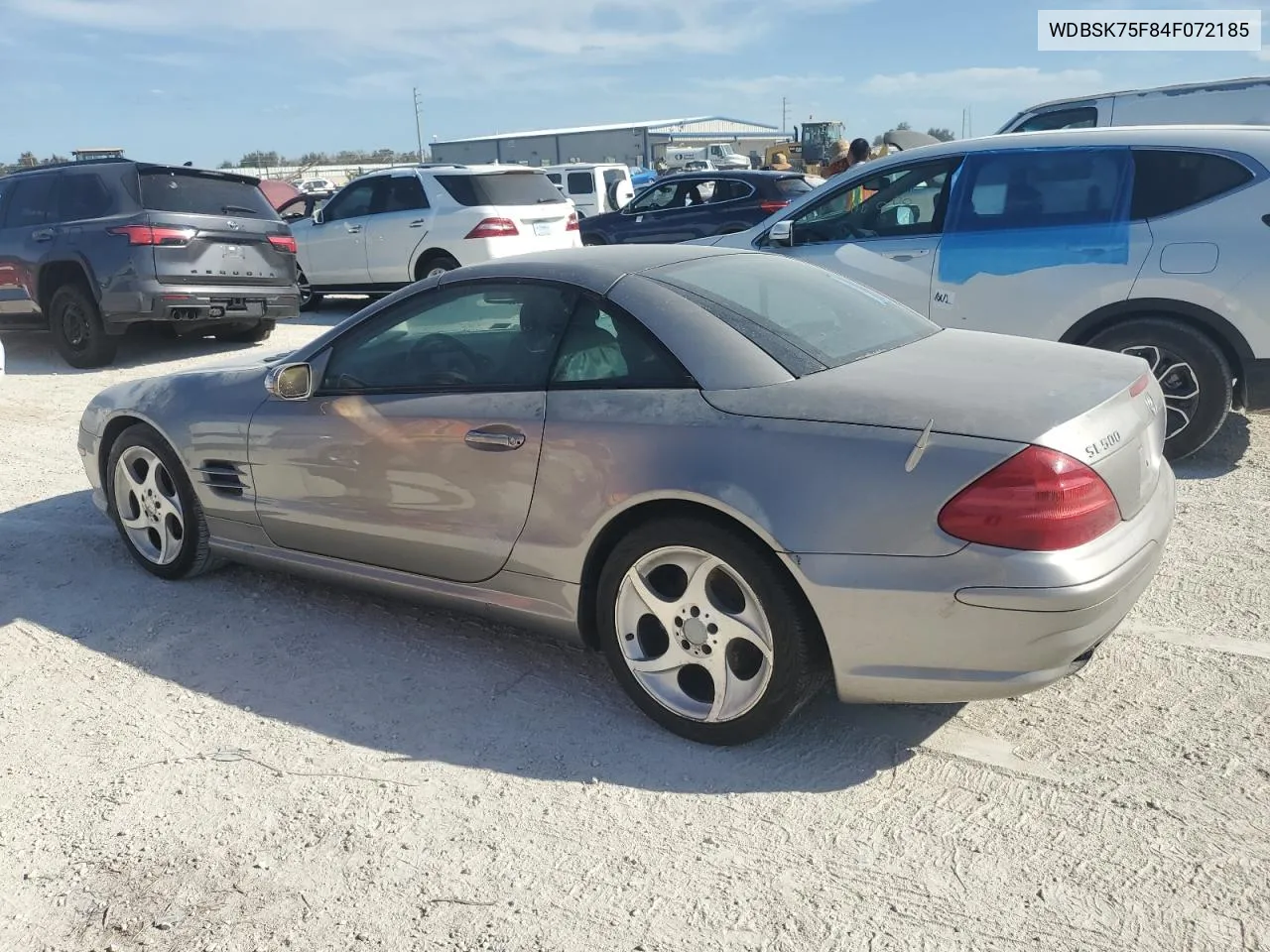 2004 Mercedes-Benz Sl 500 VIN: WDBSK75F84F072185 Lot: 74812244