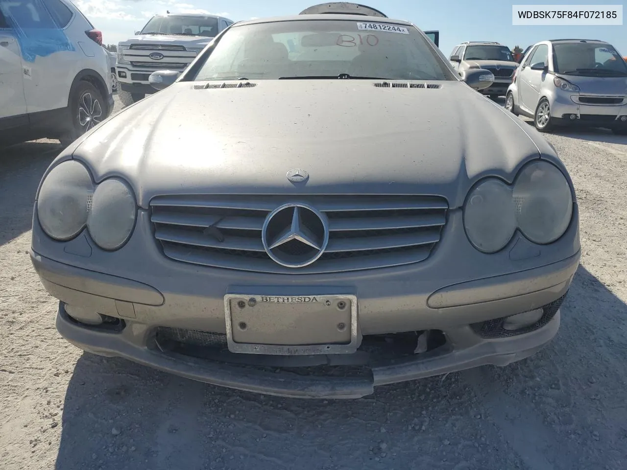 2004 Mercedes-Benz Sl 500 VIN: WDBSK75F84F072185 Lot: 74812244