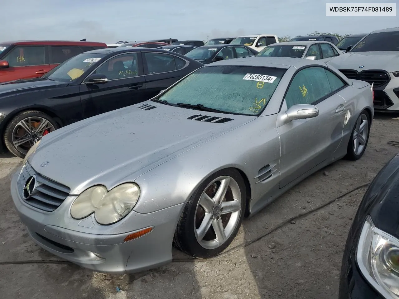 2004 Mercedes-Benz Sl 500 VIN: WDBSK75F74F081489 Lot: 75295134