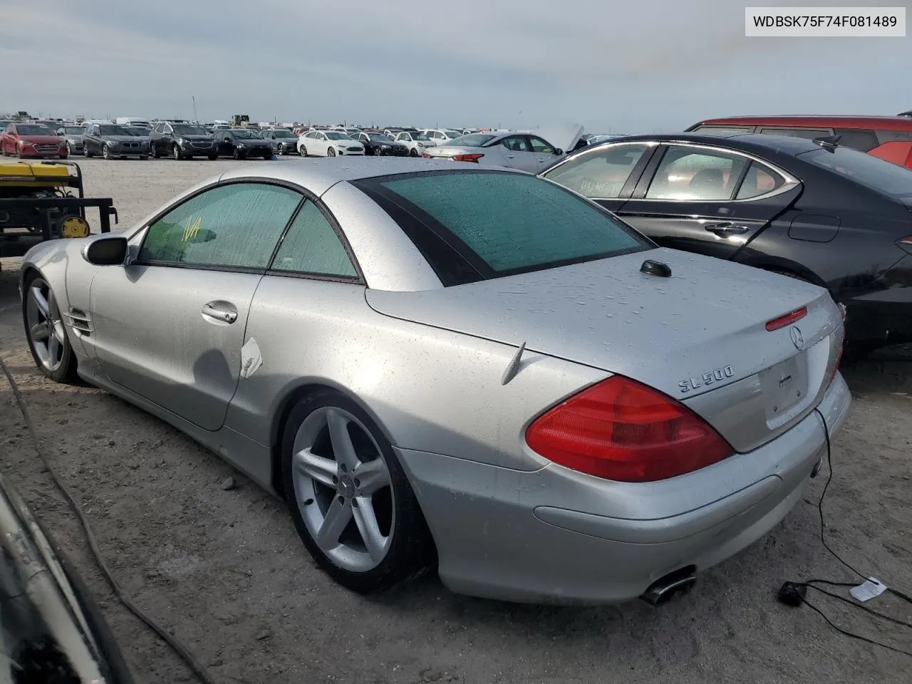 2004 Mercedes-Benz Sl 500 VIN: WDBSK75F74F081489 Lot: 75295134