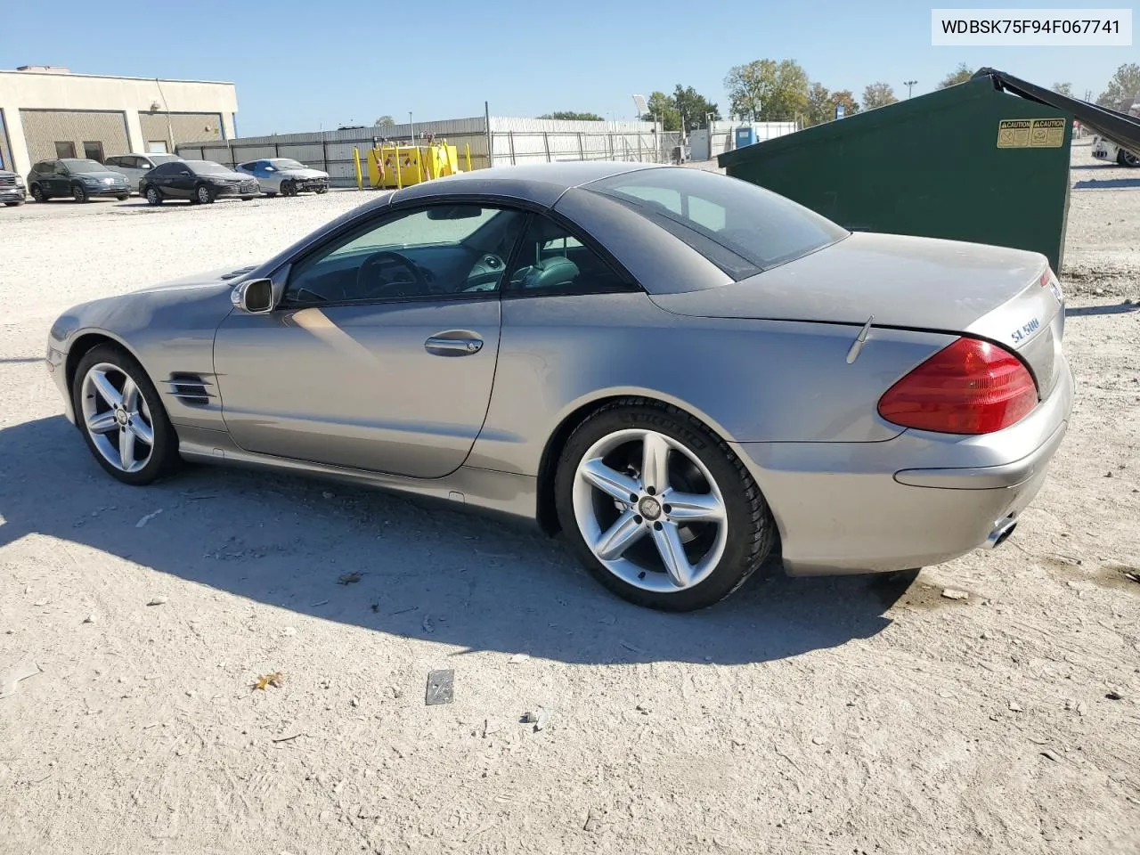 2004 Mercedes-Benz Sl 500 VIN: WDBSK75F94F067741 Lot: 75488754