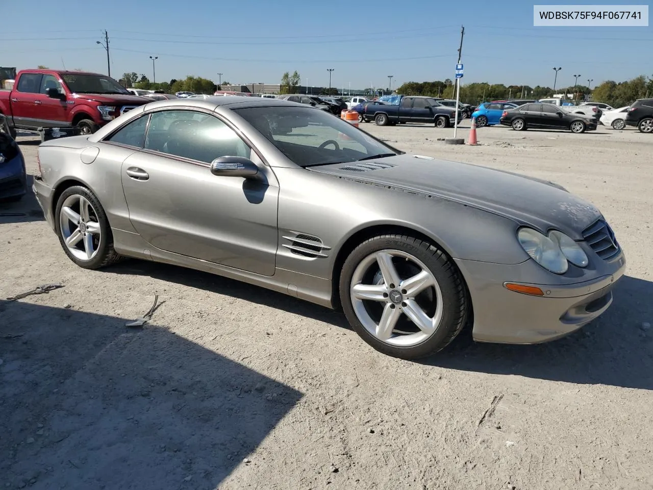 2004 Mercedes-Benz Sl 500 VIN: WDBSK75F94F067741 Lot: 75488754