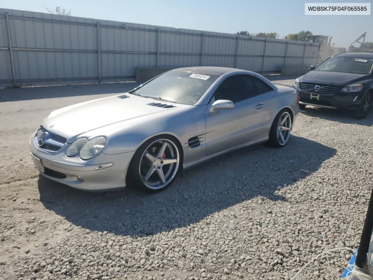 2004 Mercedes-Benz Sl 500 VIN: WDBSK75F04F065585 Lot: 75500314