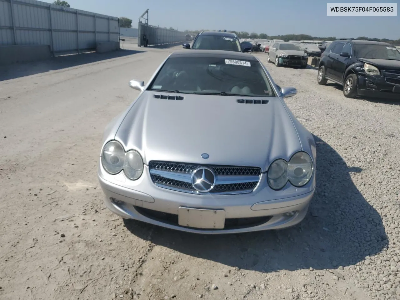 2004 Mercedes-Benz Sl 500 VIN: WDBSK75F04F065585 Lot: 75500314