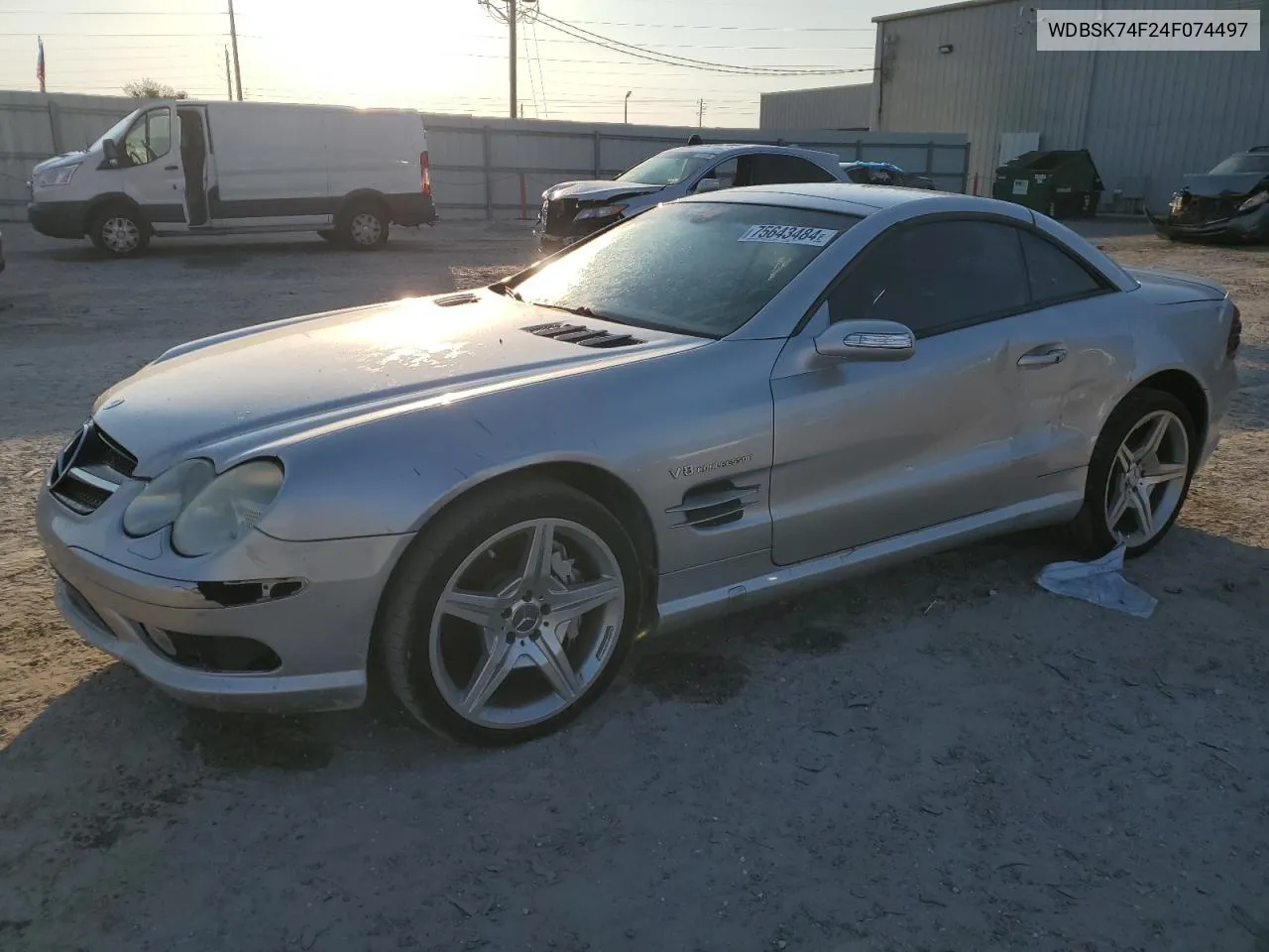 2004 Mercedes-Benz Sl 55 Amg VIN: WDBSK74F24F074497 Lot: 75643484