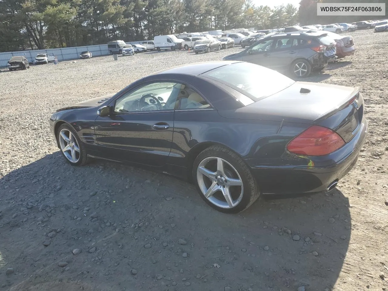 2004 Mercedes-Benz Sl 500 VIN: WDBSK75F24F063806 Lot: 75820494