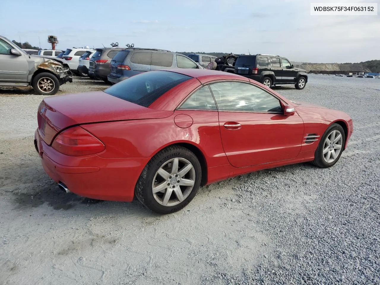 2004 Mercedes-Benz Sl 500 VIN: WDBSK75F34F063152 Lot: 76392184