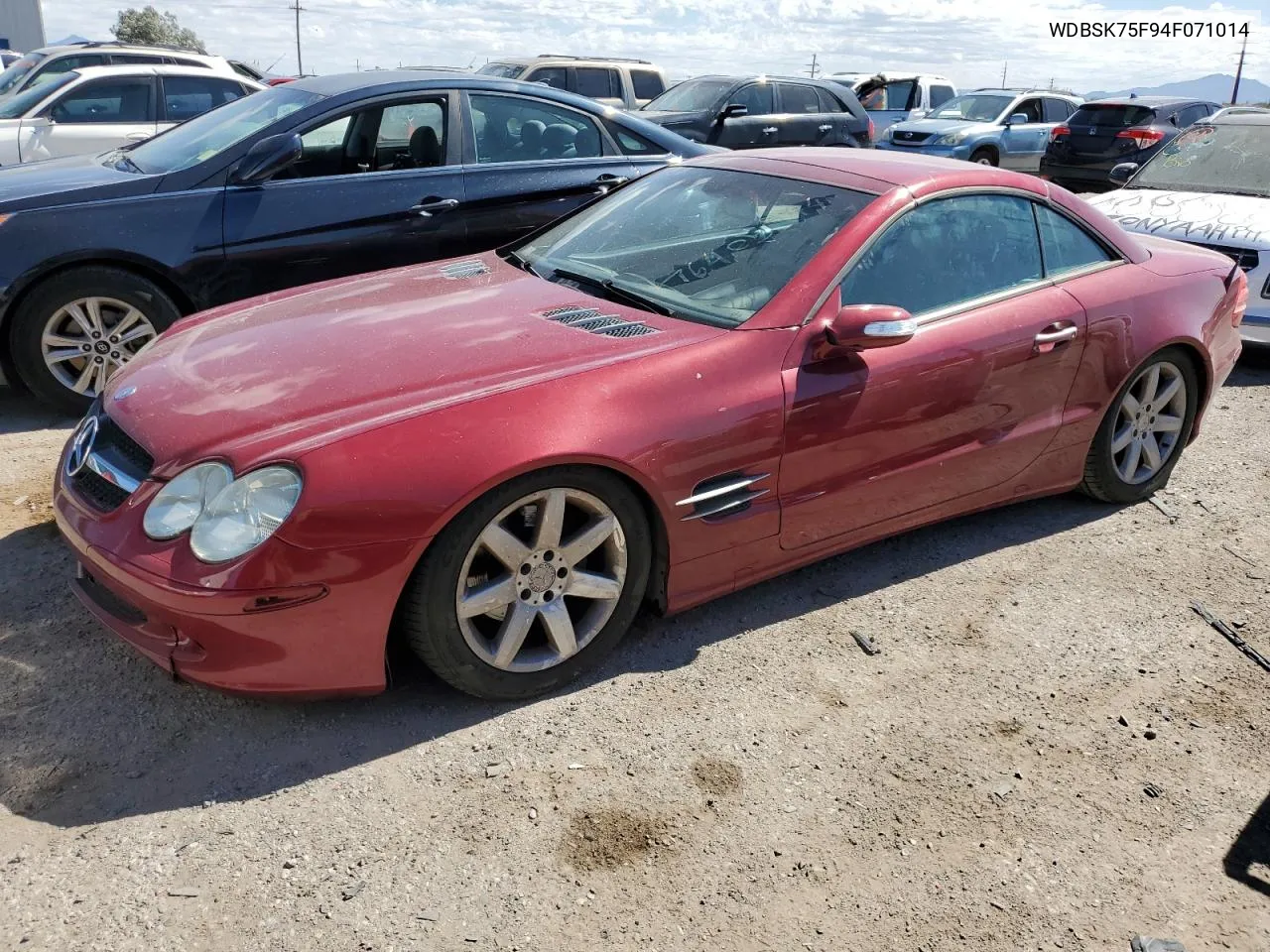 2004 Mercedes-Benz Sl 500 VIN: WDBSK75F94F071014 Lot: 76405944