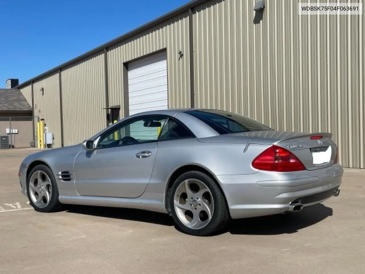 2004 Mercedes-Benz Sl 500 VIN: WDBSK75F04F063691 Lot: 76593954