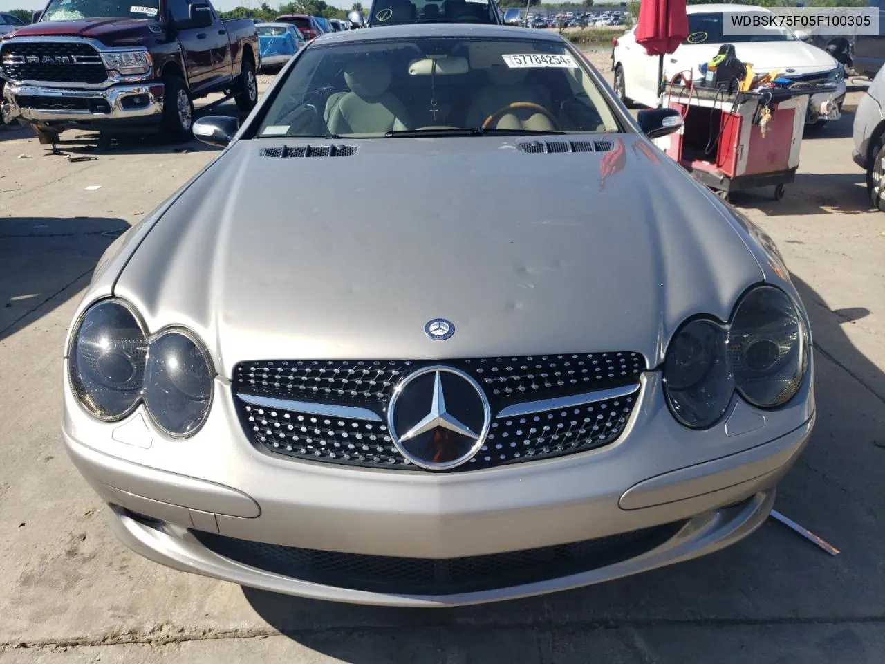 2005 Mercedes-Benz Sl 500 VIN: WDBSK75F05F100305 Lot: 57784254