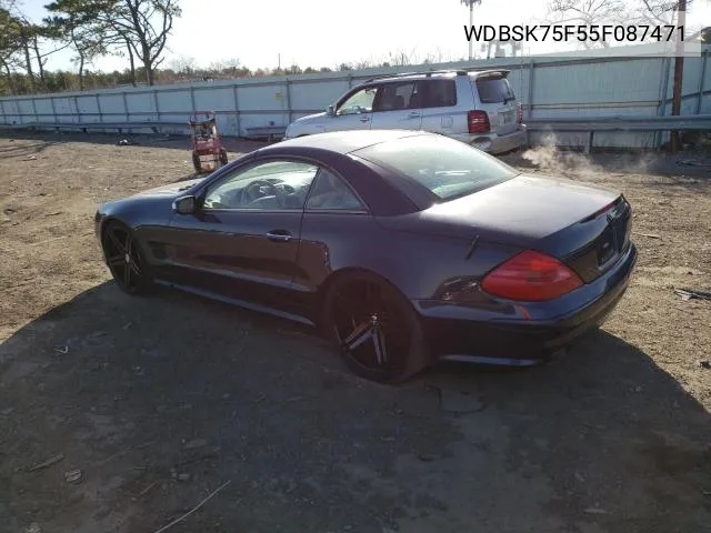 WDBSK75F55F087471 2005 Mercedes-Benz Sl 500