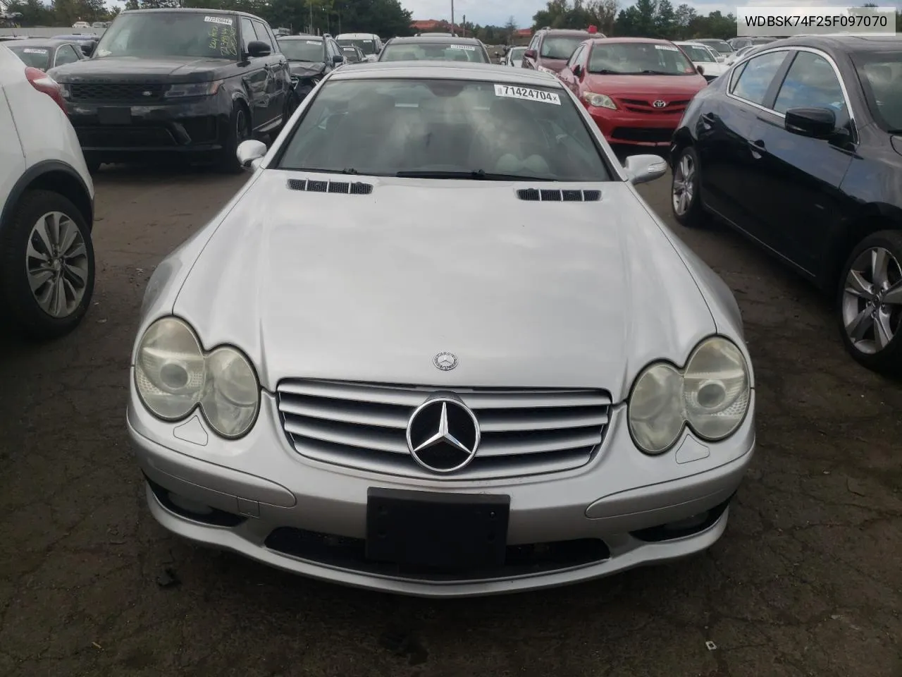 2005 Mercedes-Benz Sl 55 Amg VIN: WDBSK74F25F097070 Lot: 71424704