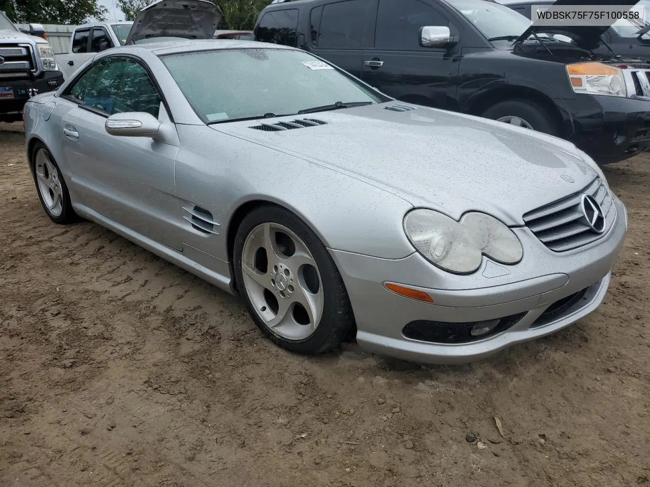 2005 Mercedes-Benz Sl 500 VIN: WDBSK75F75F100558 Lot: 74433424