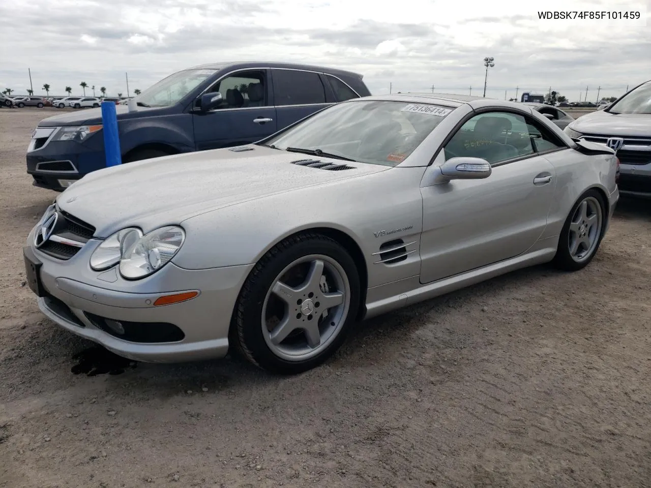 2005 Mercedes-Benz Sl 55 Amg VIN: WDBSK74F85F101459 Lot: 75136414