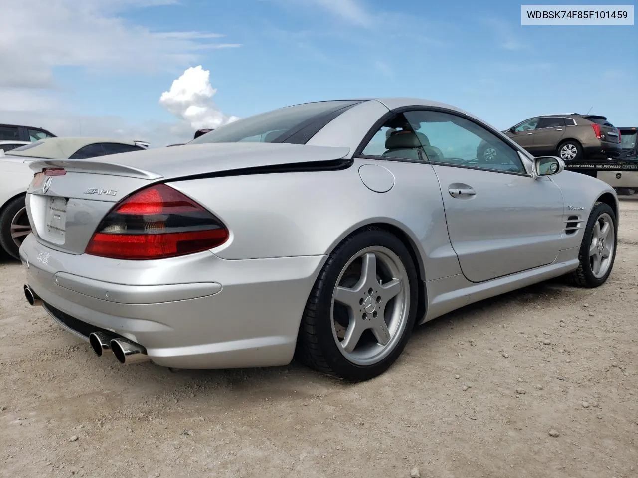 2005 Mercedes-Benz Sl 55 Amg VIN: WDBSK74F85F101459 Lot: 75136414