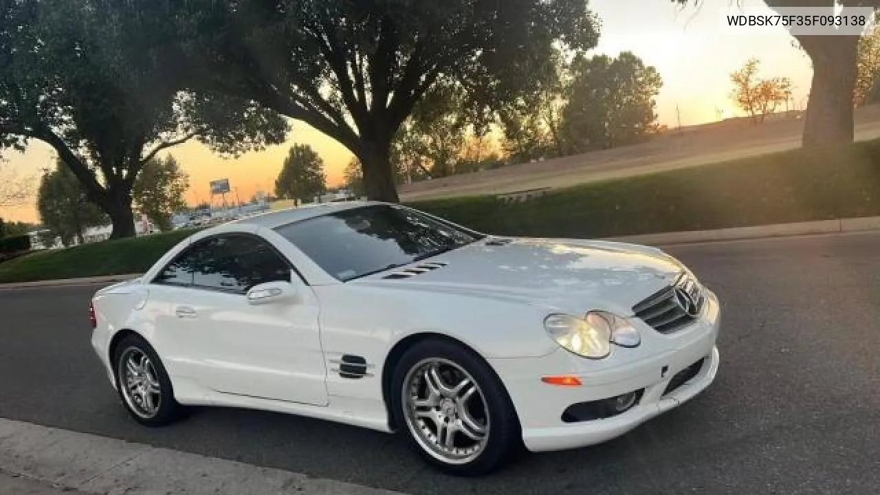 2005 Mercedes-Benz Sl 500 VIN: WDBSK75F35F093138 Lot: 77275294