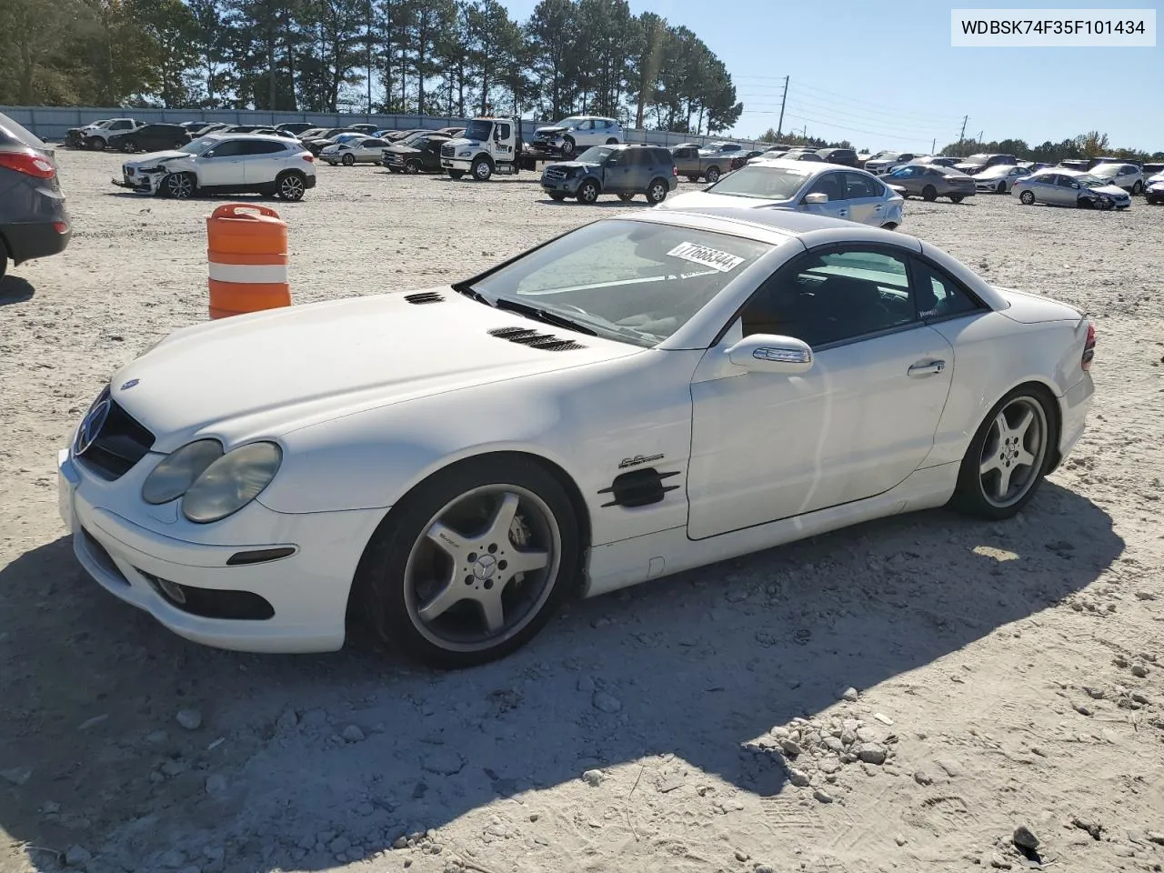 2005 Mercedes-Benz Sl 55 Amg VIN: WDBSK74F35F101434 Lot: 77668344