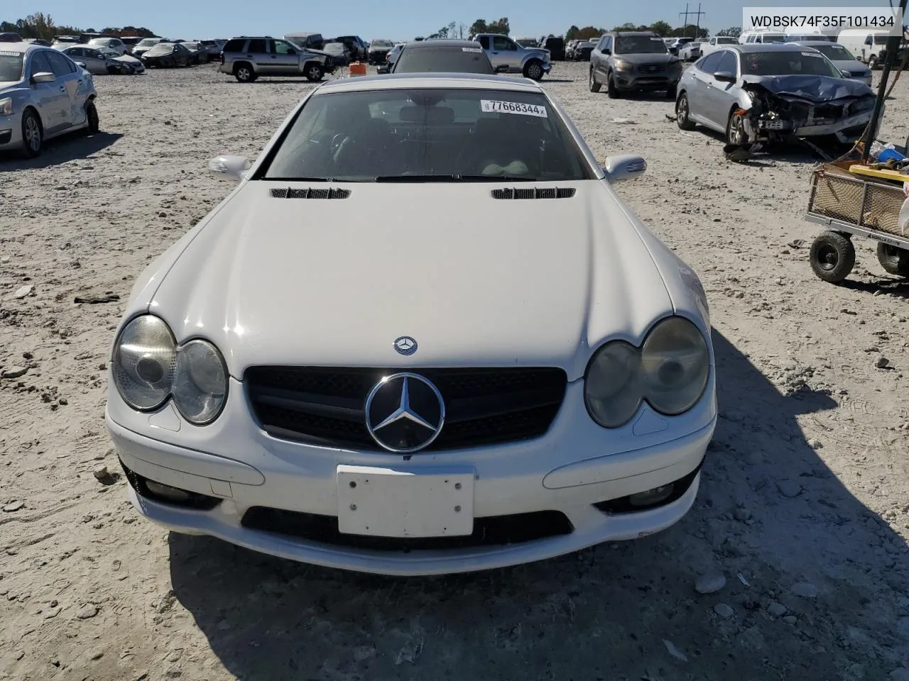 2005 Mercedes-Benz Sl 55 Amg VIN: WDBSK74F35F101434 Lot: 77668344