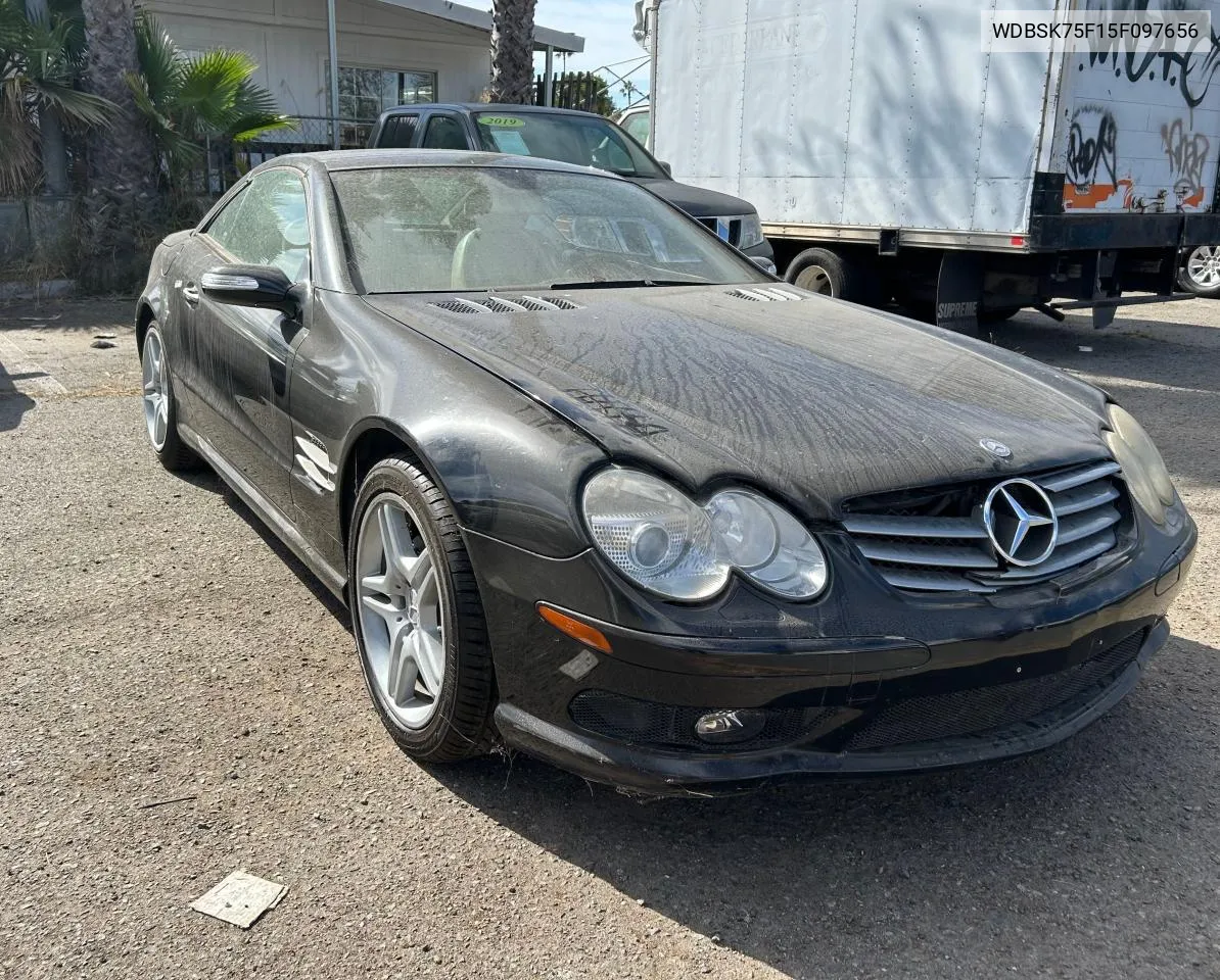 2005 Mercedes-Benz Sl 500 VIN: WDBSK75F15F097656 Lot: 78961394