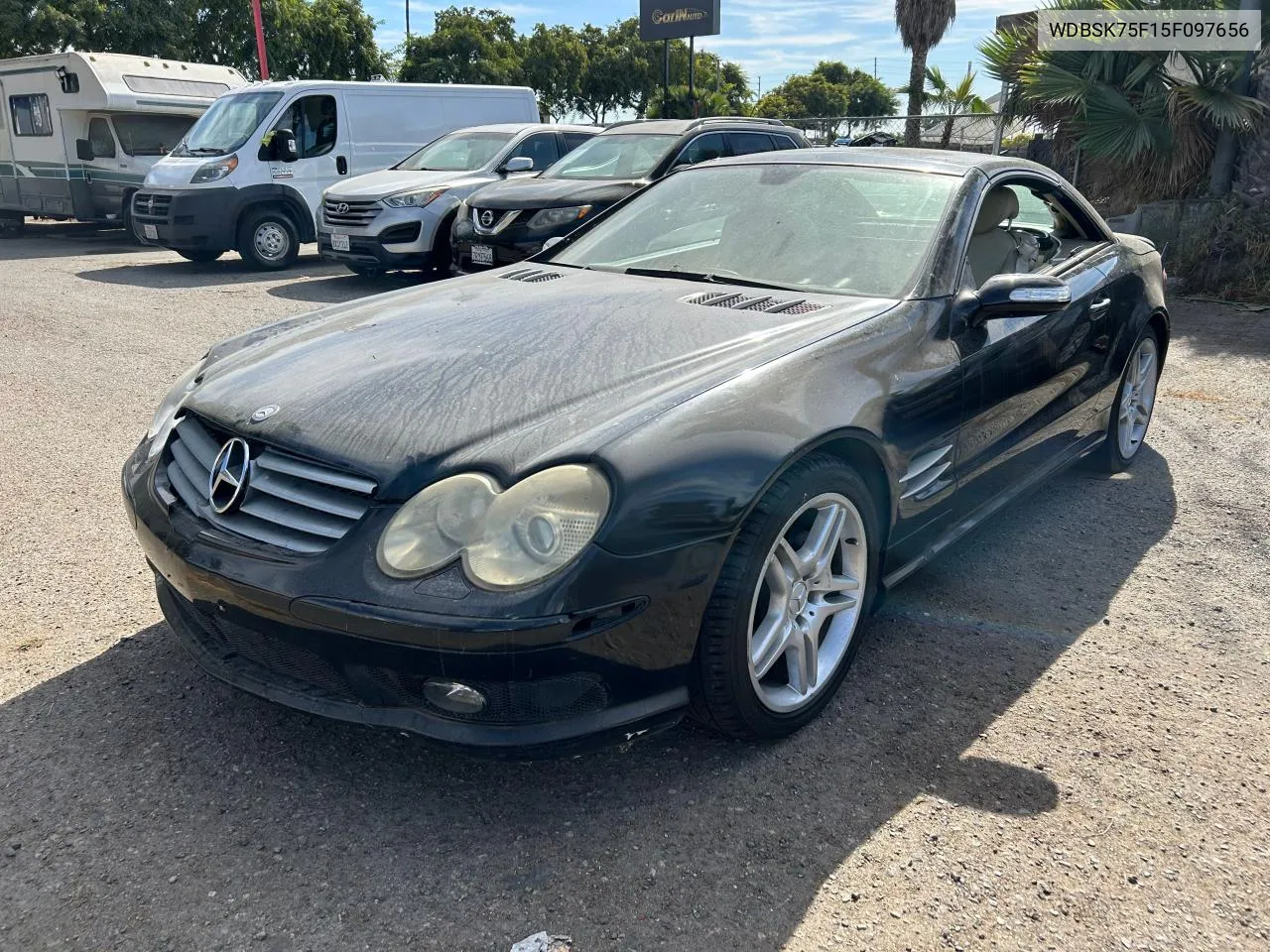 2005 Mercedes-Benz Sl 500 VIN: WDBSK75F15F097656 Lot: 78961394