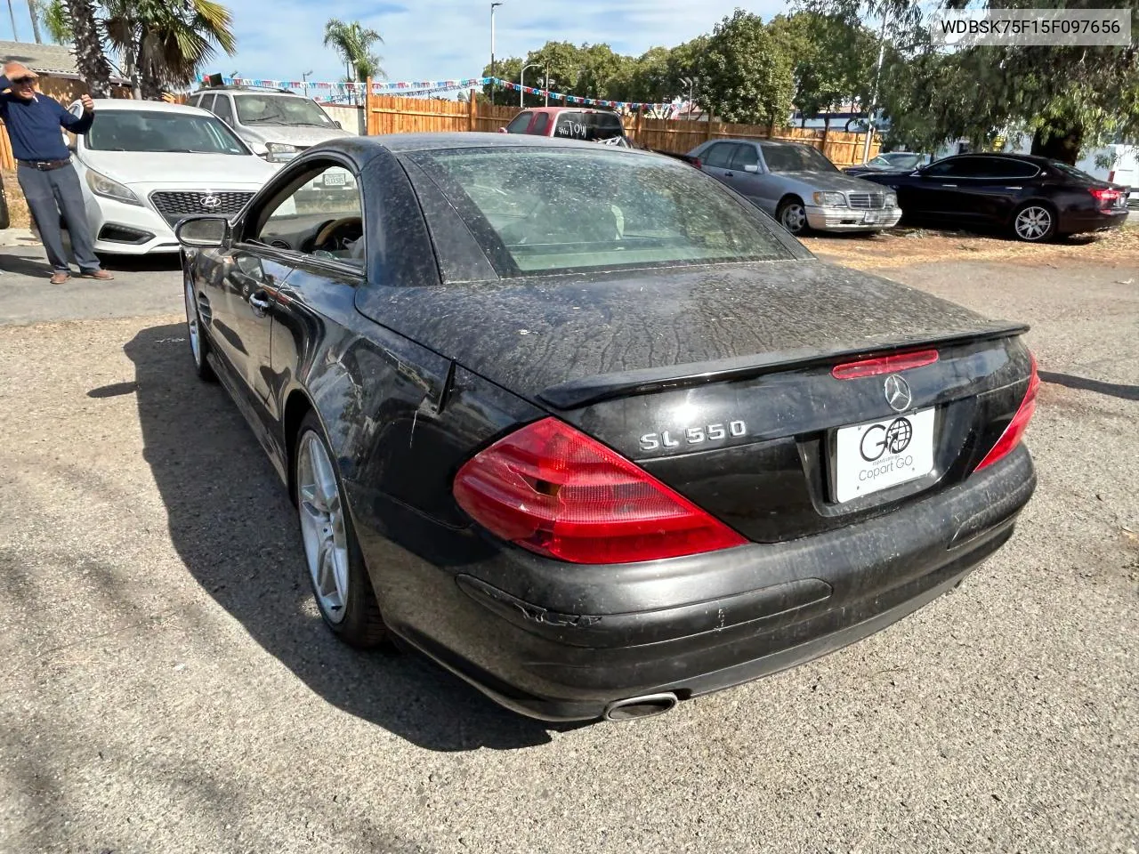 2005 Mercedes-Benz Sl 500 VIN: WDBSK75F15F097656 Lot: 78961394