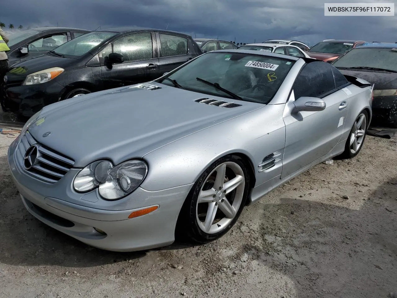 2006 Mercedes-Benz Sl 500 VIN: WDBSK75F96F117072 Lot: 74850004