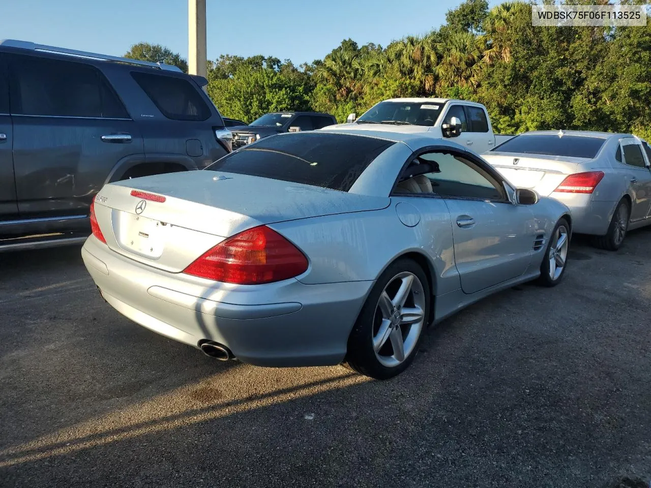 2006 Mercedes-Benz Sl 500 VIN: WDBSK75F06F113525 Lot: 76021824