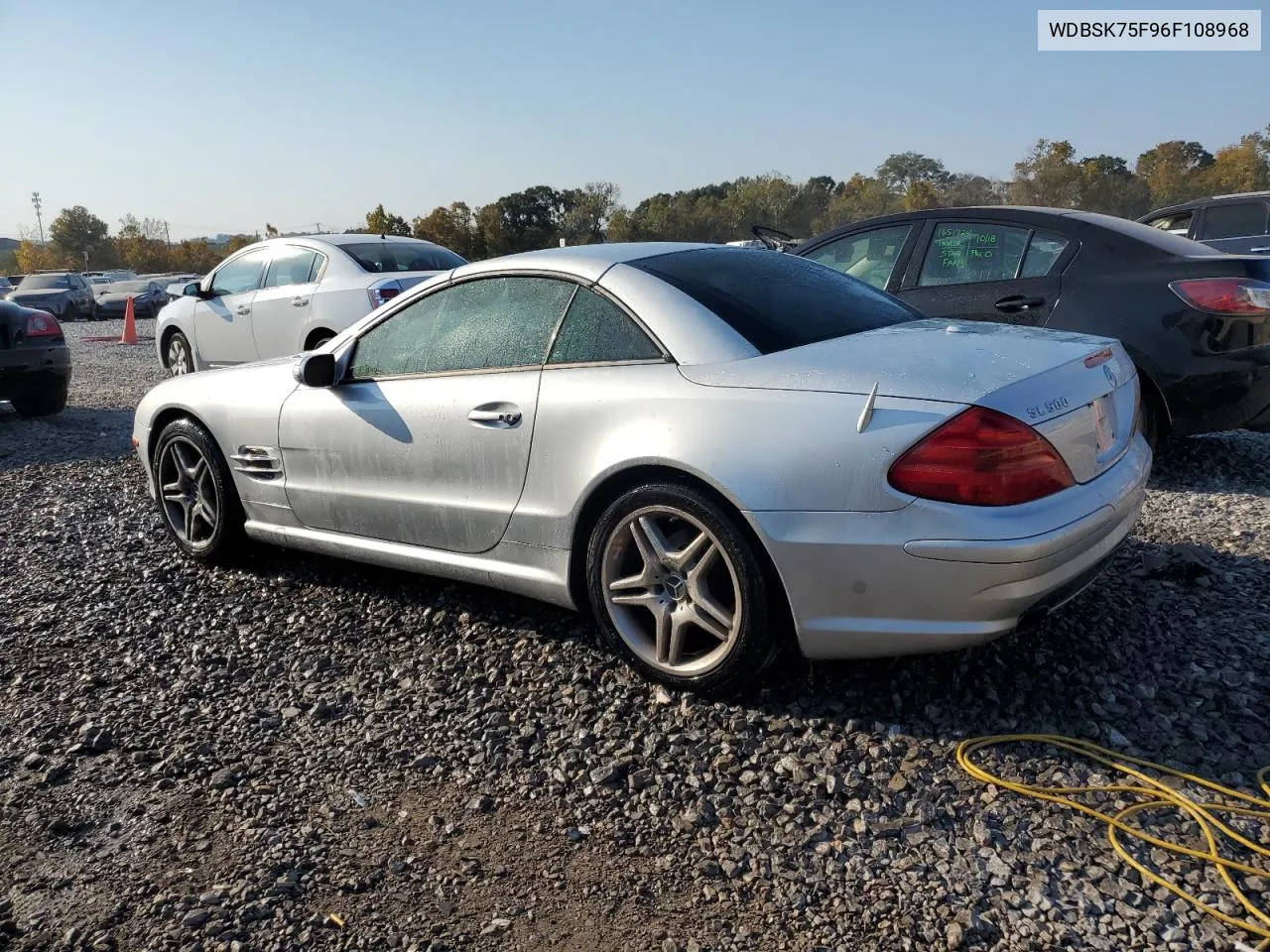 2006 Mercedes-Benz Sl 500 VIN: WDBSK75F96F108968 Lot: 78053664