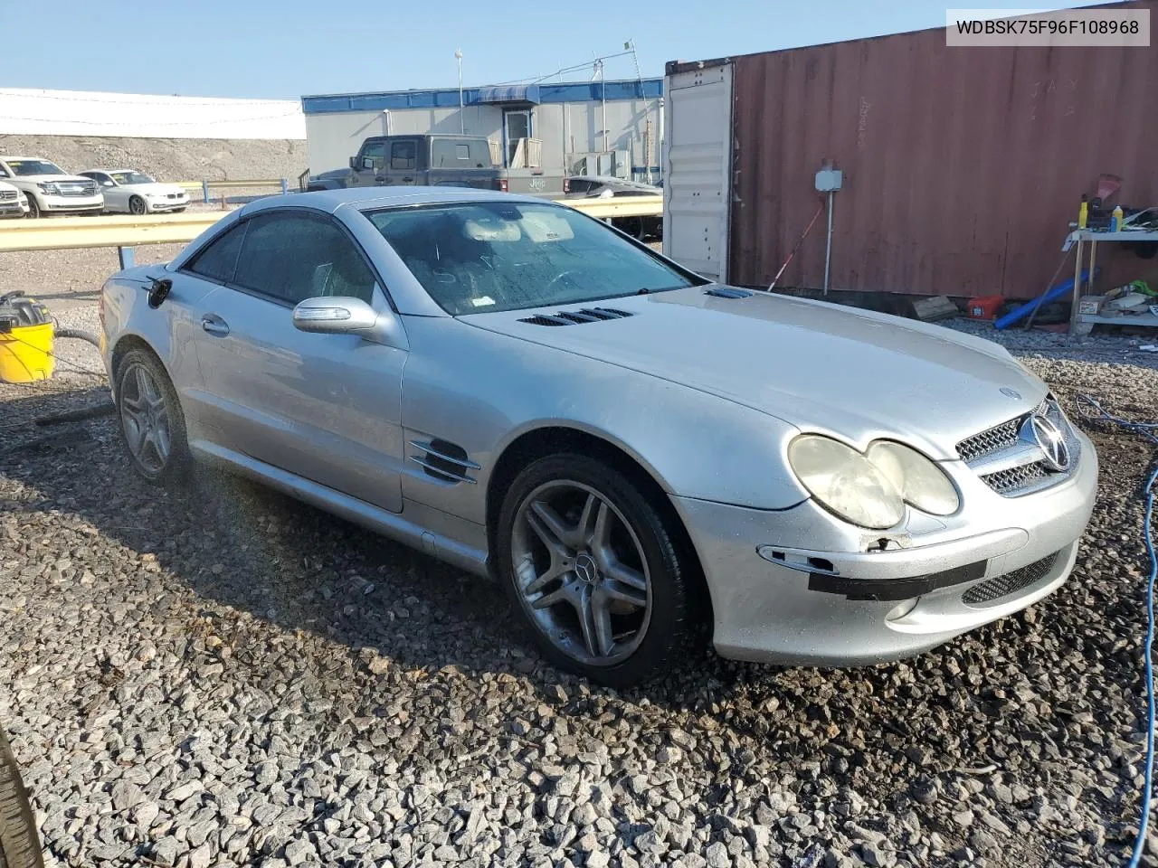 2006 Mercedes-Benz Sl 500 VIN: WDBSK75F96F108968 Lot: 78053664