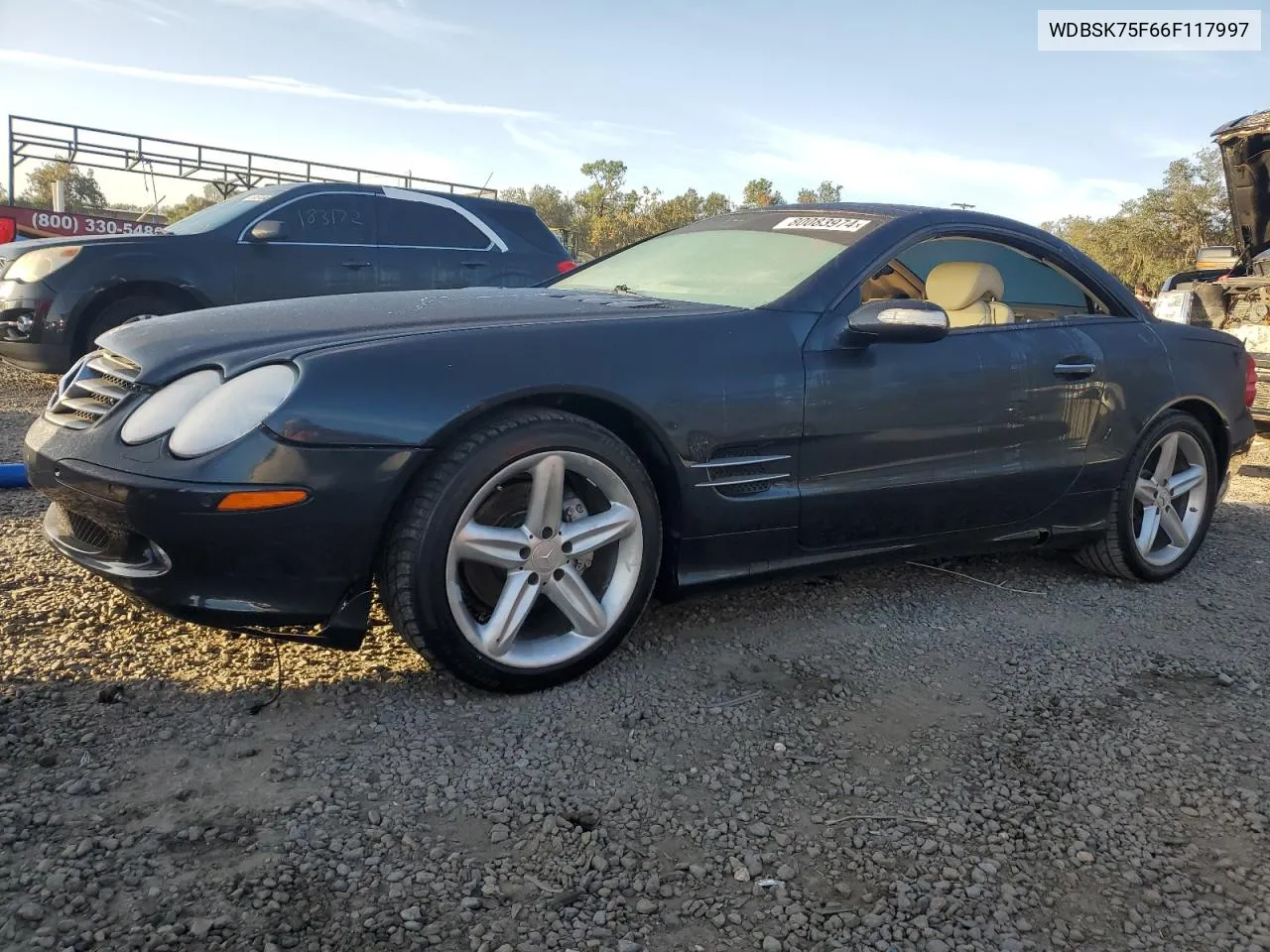 2006 Mercedes-Benz Sl 500 VIN: WDBSK75F66F117997 Lot: 80083974