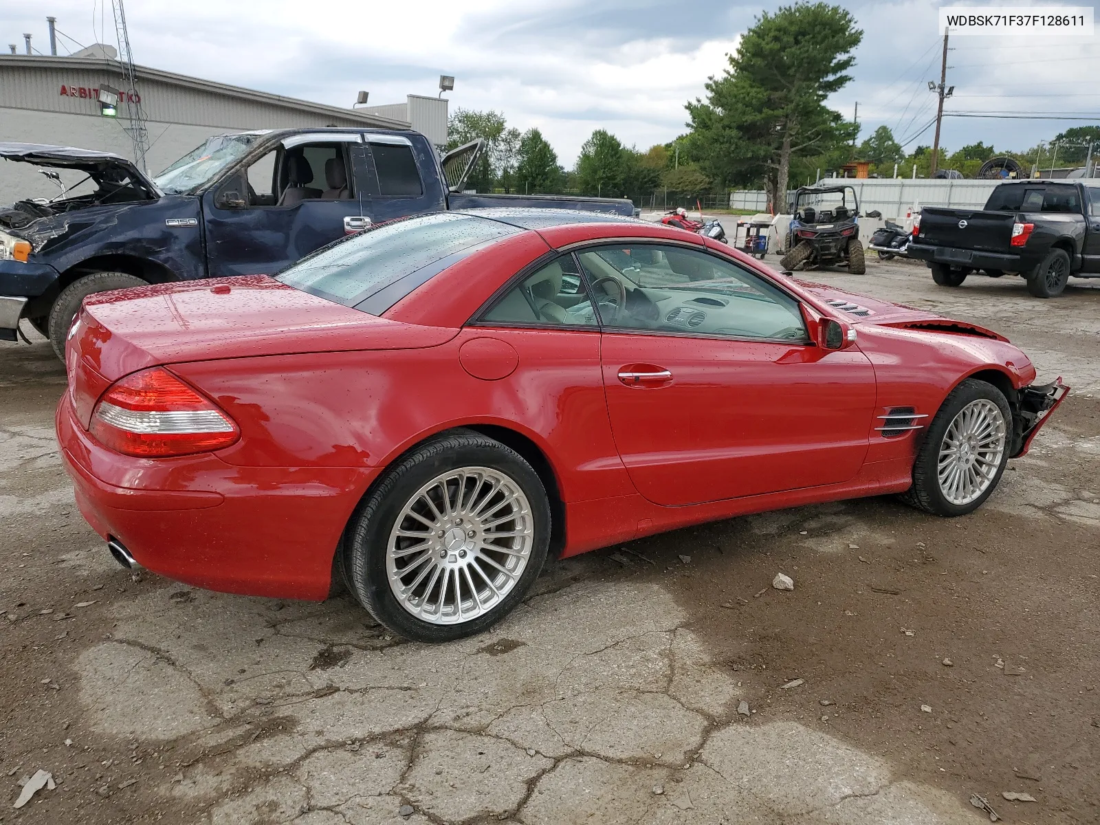 2007 Mercedes-Benz Sl 550 VIN: WDBSK71F37F128611 Lot: 67671144