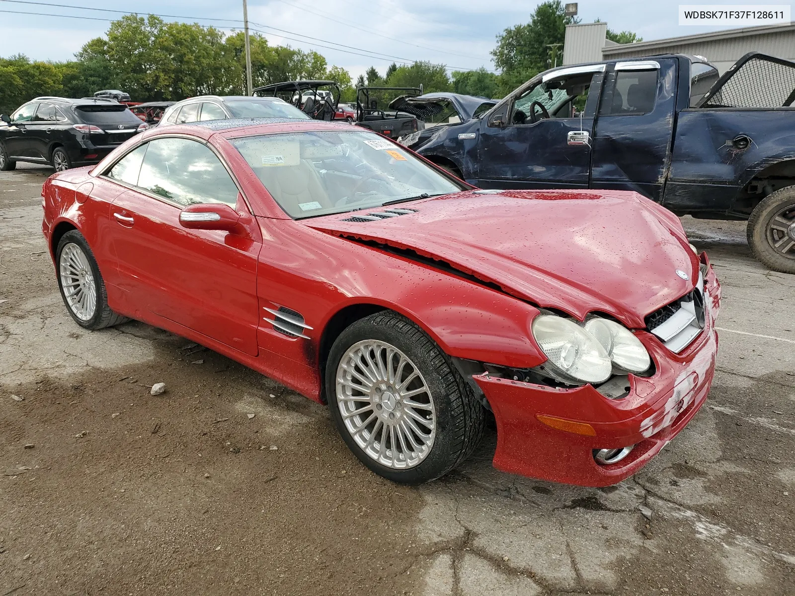 2007 Mercedes-Benz Sl 550 VIN: WDBSK71F37F128611 Lot: 67671144