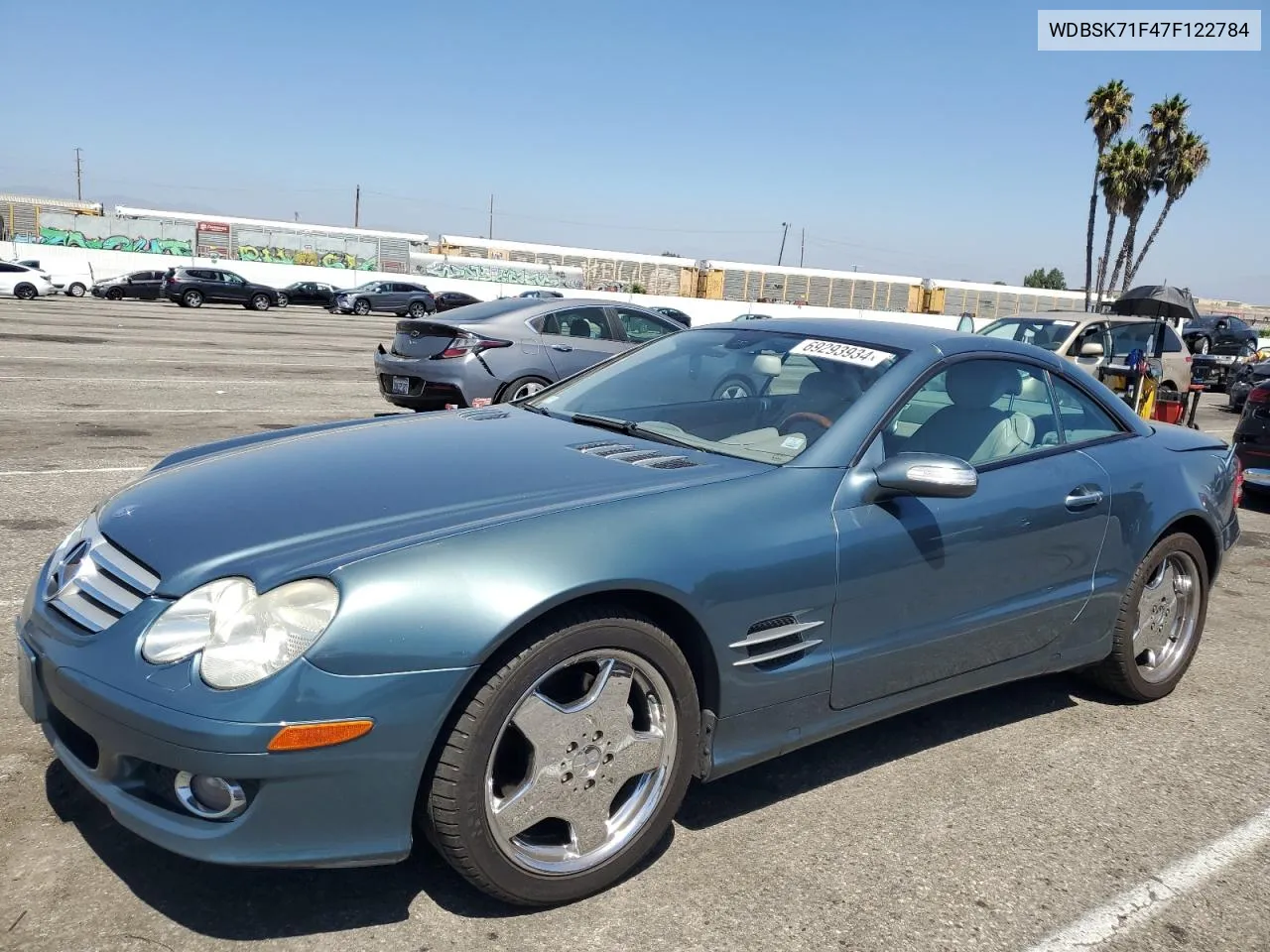 2007 Mercedes-Benz Sl 550 VIN: WDBSK71F47F122784 Lot: 69293934