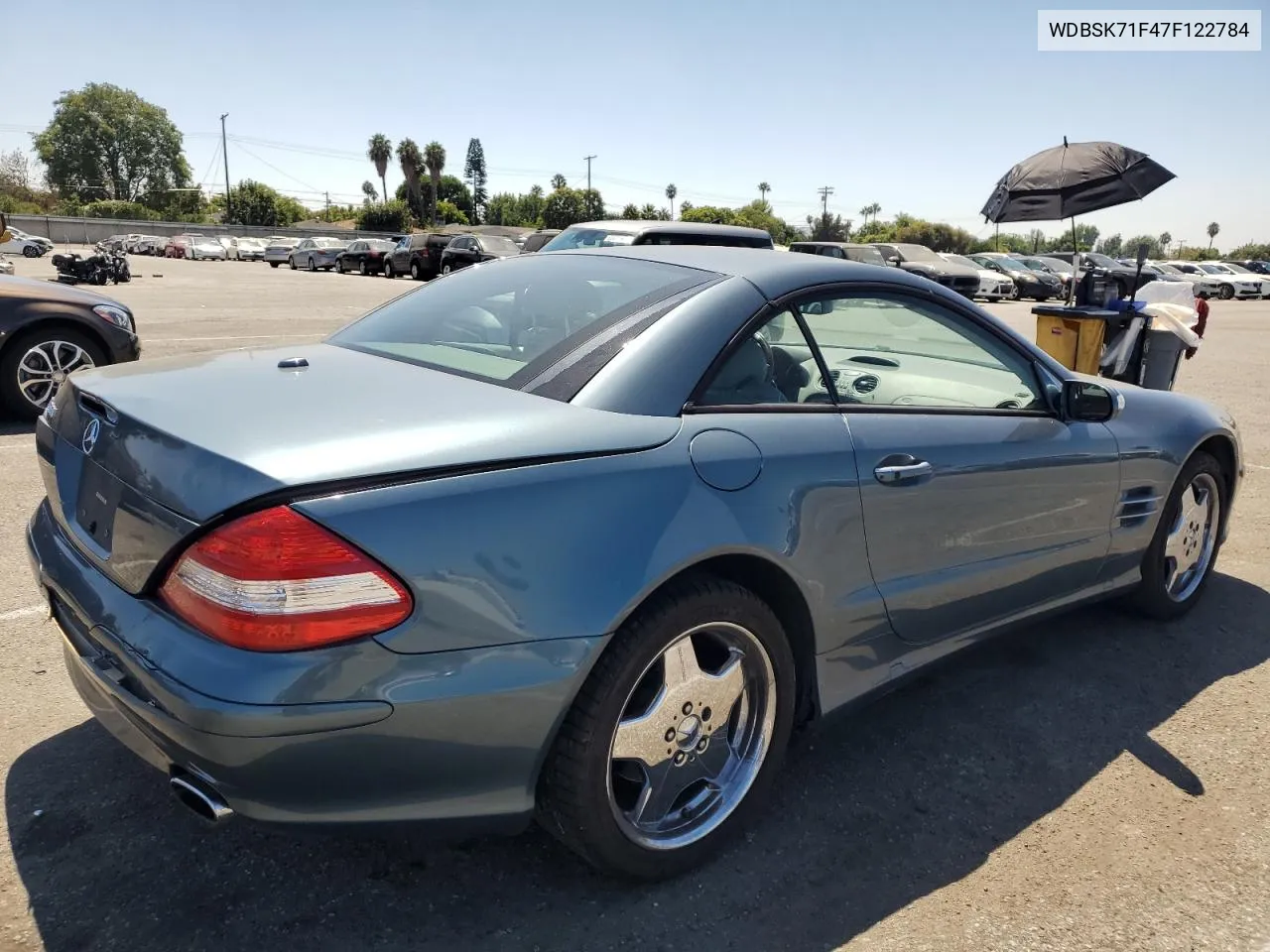 2007 Mercedes-Benz Sl 550 VIN: WDBSK71F47F122784 Lot: 69293934