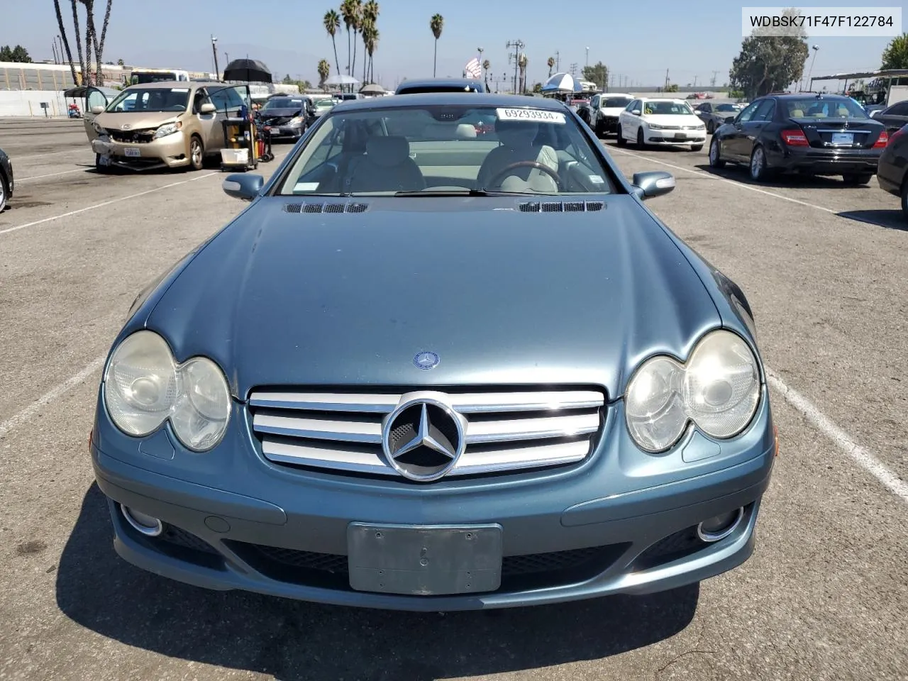 2007 Mercedes-Benz Sl 550 VIN: WDBSK71F47F122784 Lot: 69293934