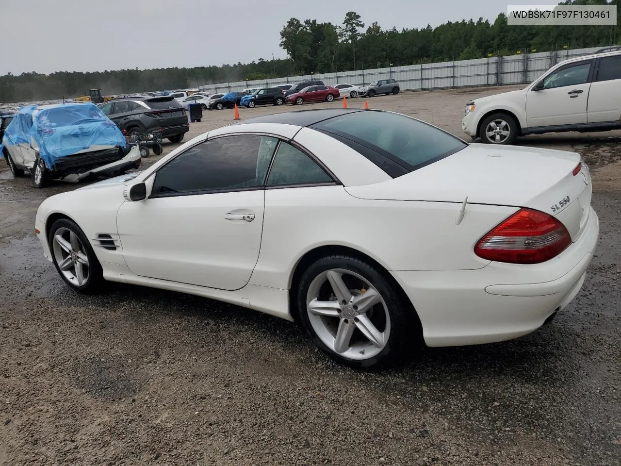 2007 Mercedes-Benz Sl 550 VIN: WDBSK71F97F130461 Lot: 70427964