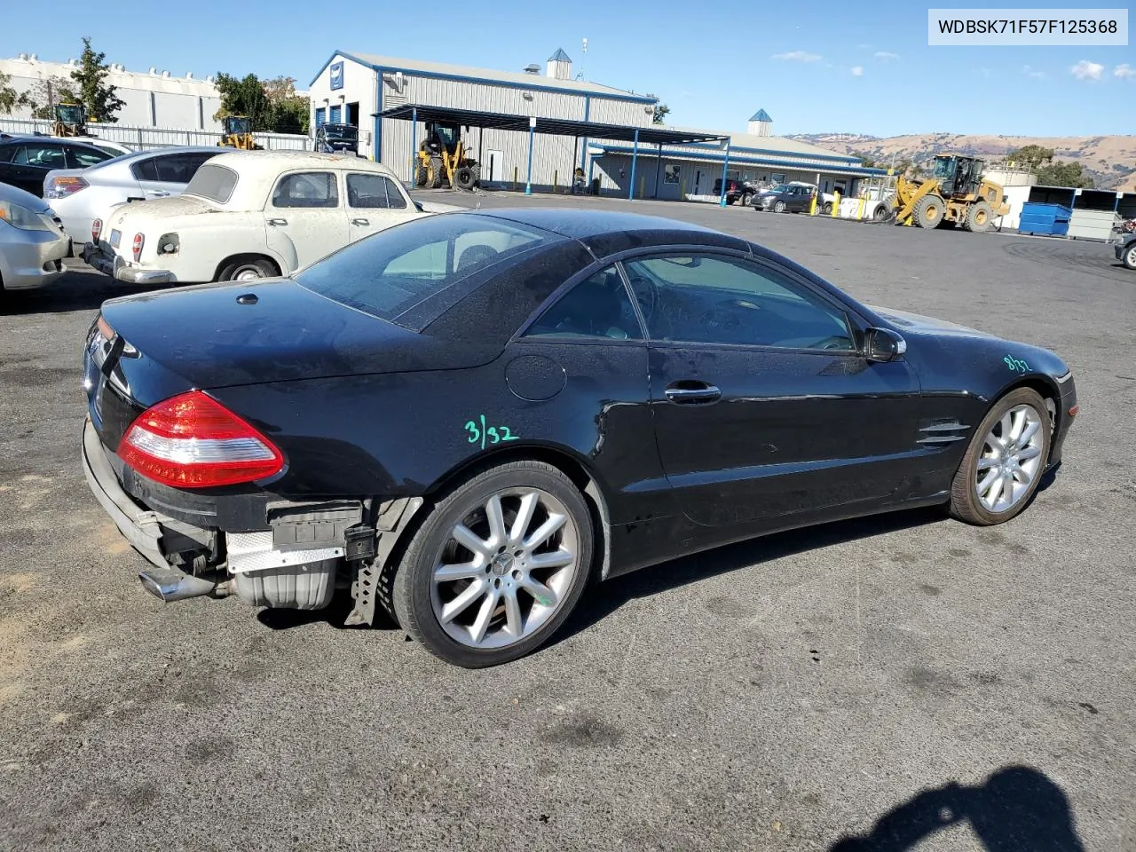 2007 Mercedes-Benz Sl 550 VIN: WDBSK71F57F125368 Lot: 77926024