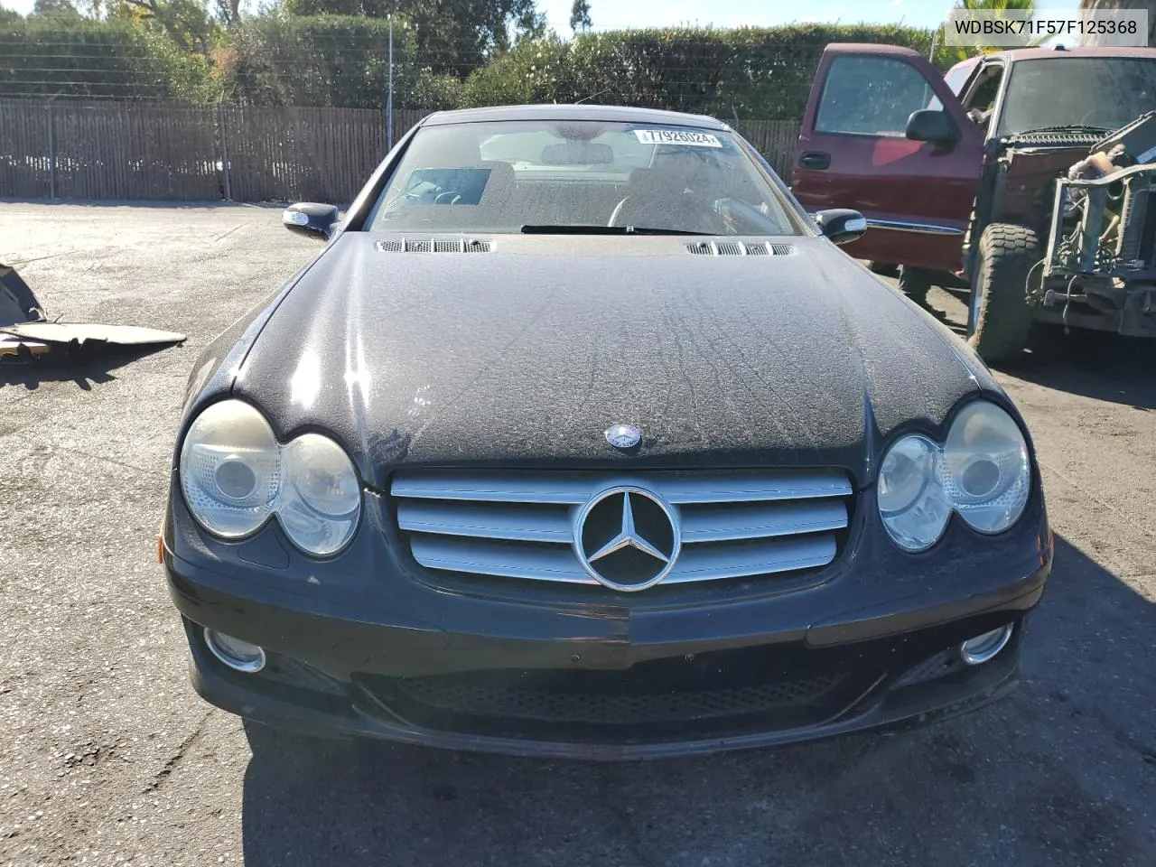 2007 Mercedes-Benz Sl 550 VIN: WDBSK71F57F125368 Lot: 77926024