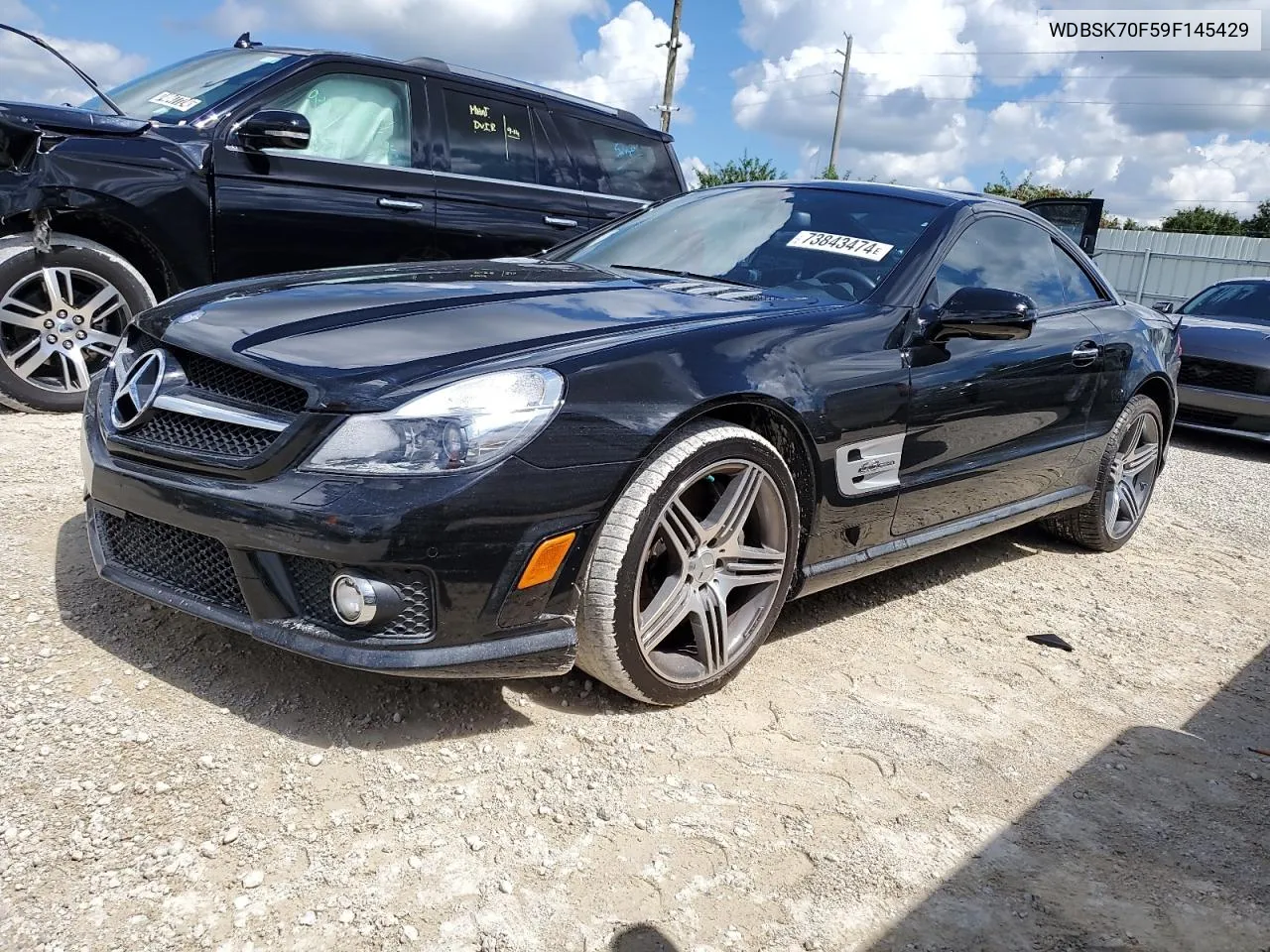 2009 Mercedes-Benz Sl 63 Amg VIN: WDBSK70F59F145429 Lot: 73843474