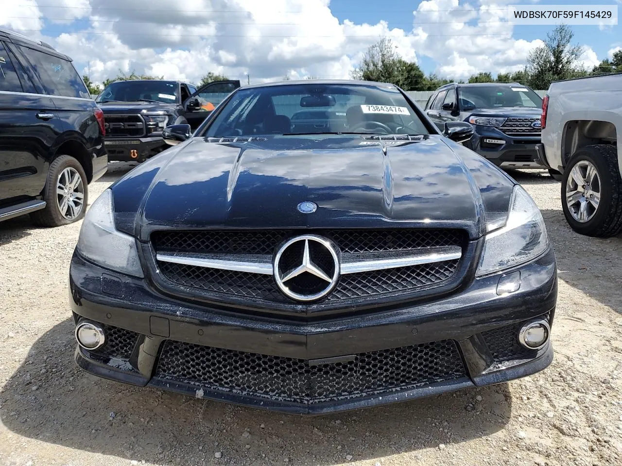 2009 Mercedes-Benz Sl 63 Amg VIN: WDBSK70F59F145429 Lot: 73843474