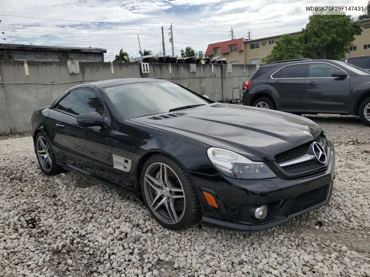 2009 Mercedes-Benz Sl 63 Amg VIN: WDBSK70F29F147431 Lot: 77488594