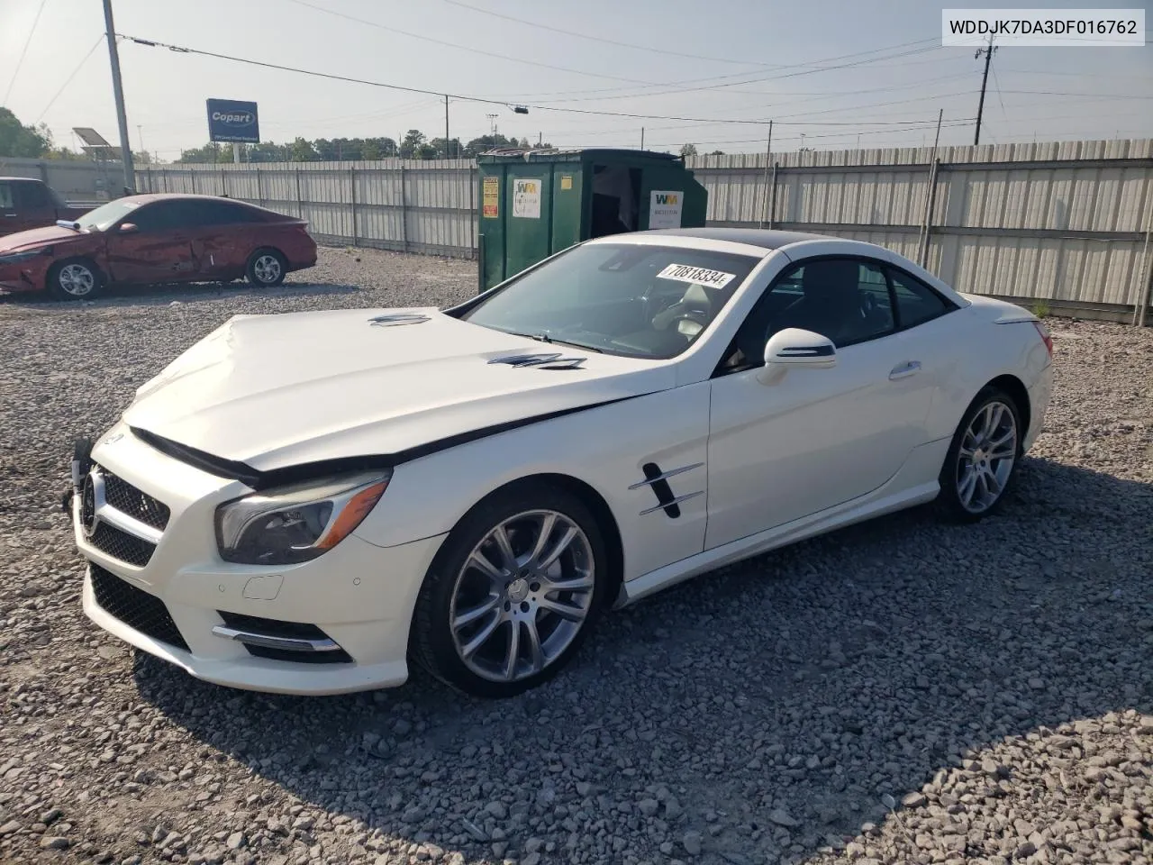 2013 Mercedes-Benz Sl 550 VIN: WDDJK7DA3DF016762 Lot: 70818334