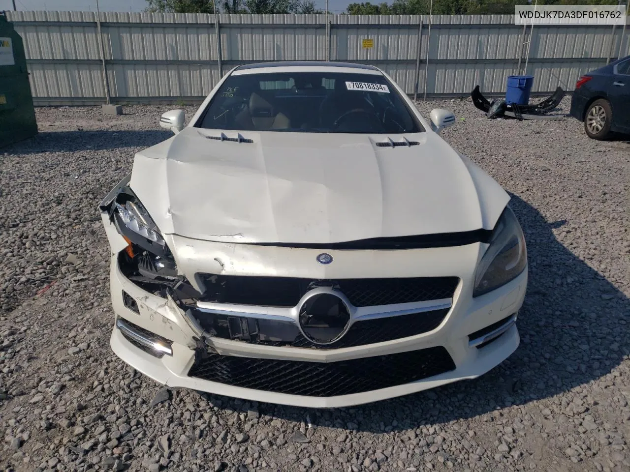 2013 Mercedes-Benz Sl 550 VIN: WDDJK7DA3DF016762 Lot: 70818334