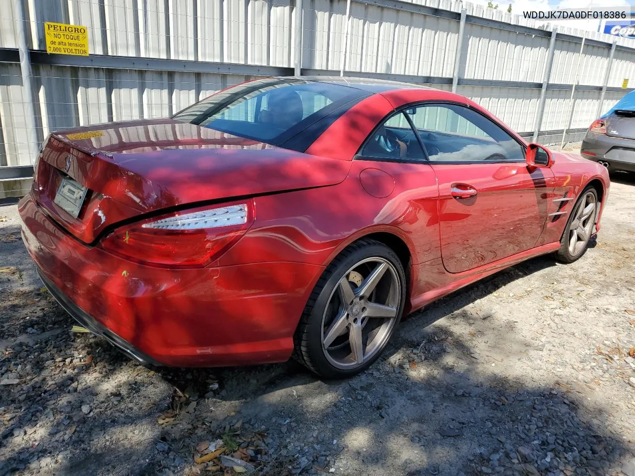 2013 Mercedes-Benz Sl 550 VIN: WDDJK7DA0DF018386 Lot: 73296154