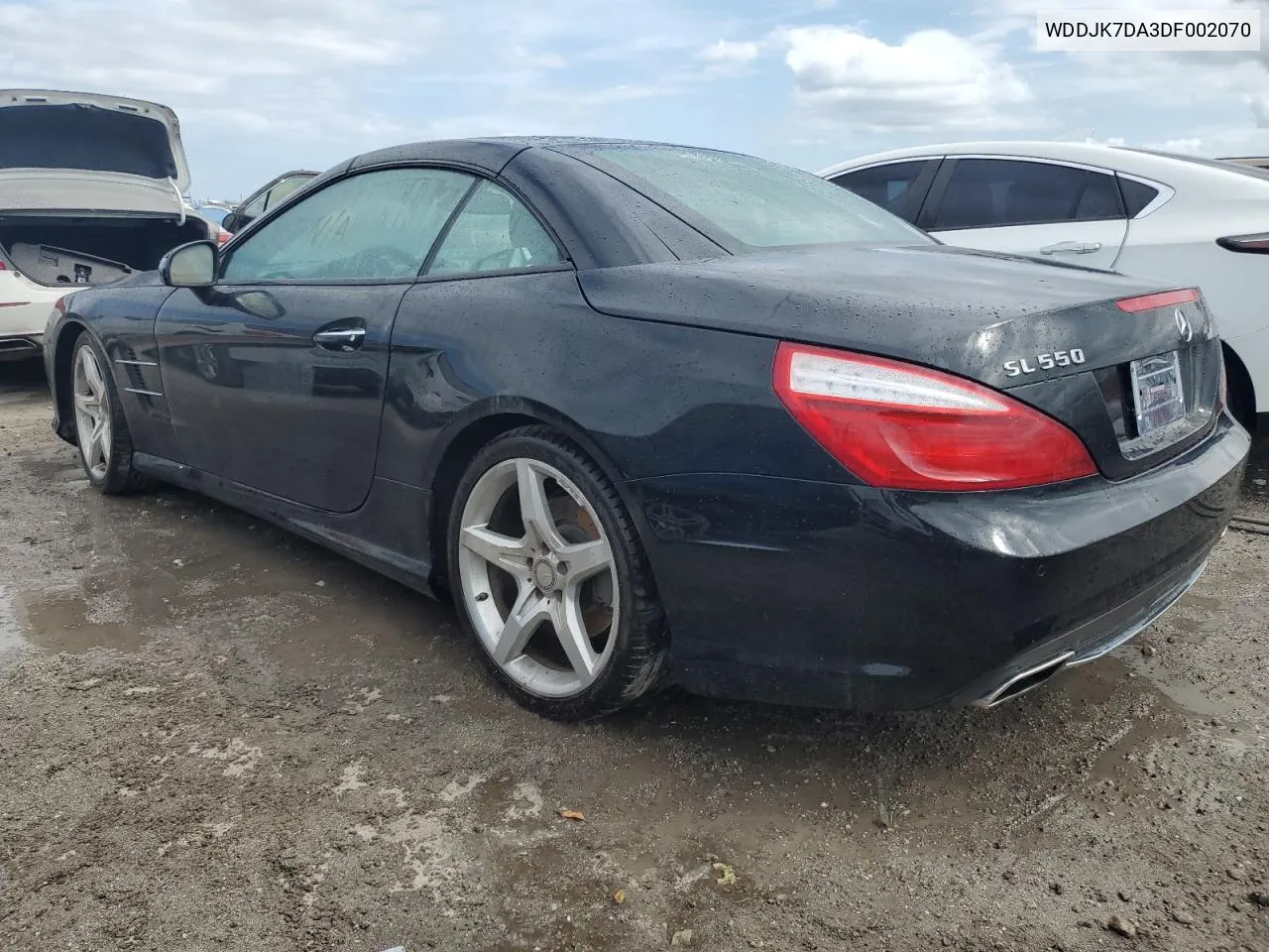 2013 Mercedes-Benz Sl 550 VIN: WDDJK7DA3DF002070 Lot: 74920034