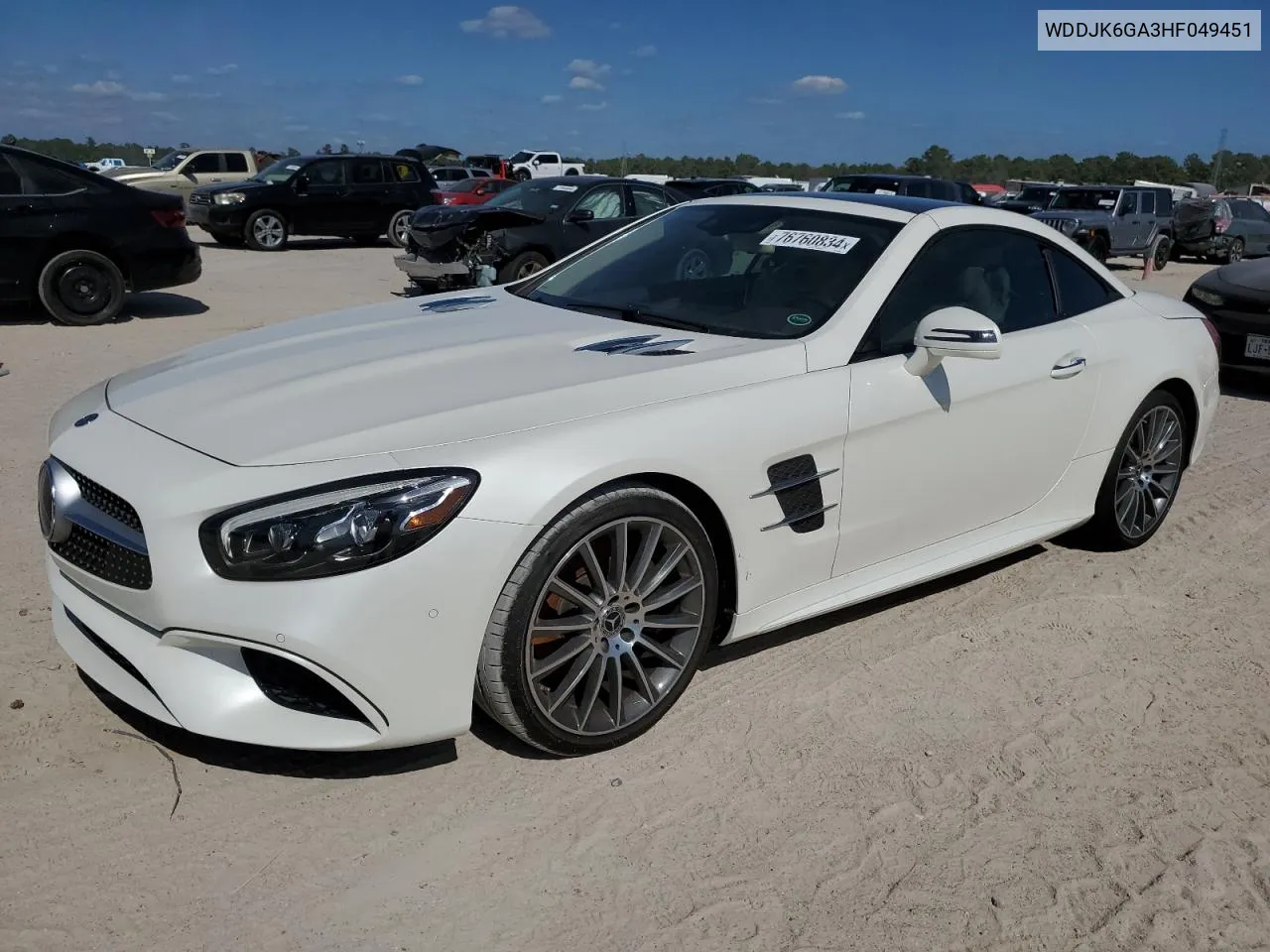 2017 Mercedes-Benz Sl 450 VIN: WDDJK6GA3HF049451 Lot: 76760834