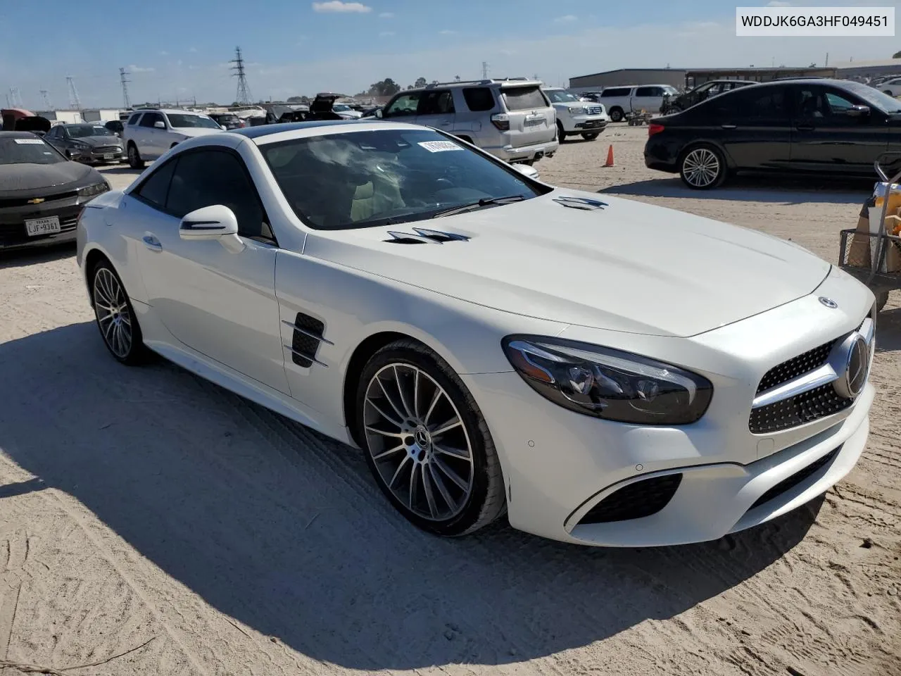 2017 Mercedes-Benz Sl 450 VIN: WDDJK6GA3HF049451 Lot: 76760834