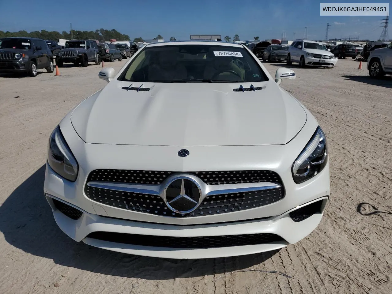 2017 Mercedes-Benz Sl 450 VIN: WDDJK6GA3HF049451 Lot: 76760834